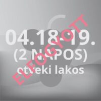 ETYEKI LAKOS -  2 NAPOS - ELFOGYOTT, LIMITÁLTAN A HELYSZÍNEN 11:00-TŐL