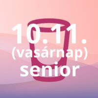 VASÁRNAPI SENIOR NAPIJEGY ELŐVÉTELBEN ÉS HELYSZÍYNEN